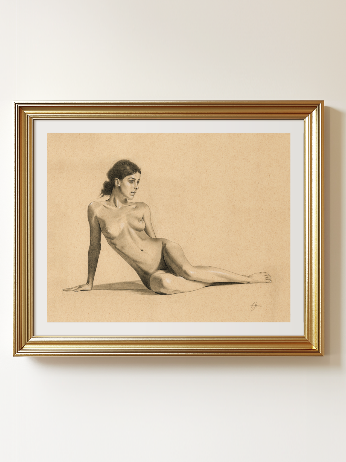 Figure Study Nr. 2 Original Drawing