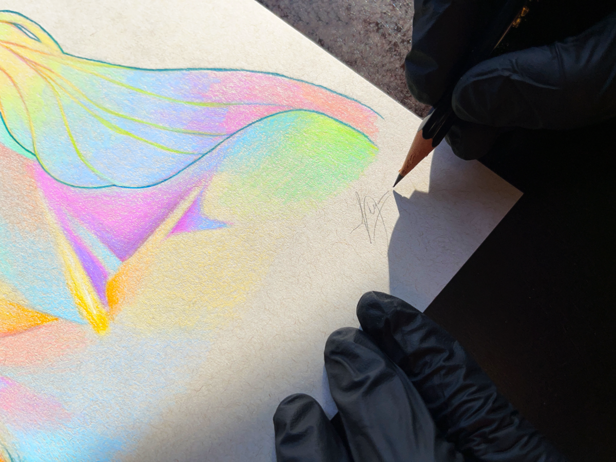Rainbow Portrait Nr. 1 Original Drawing