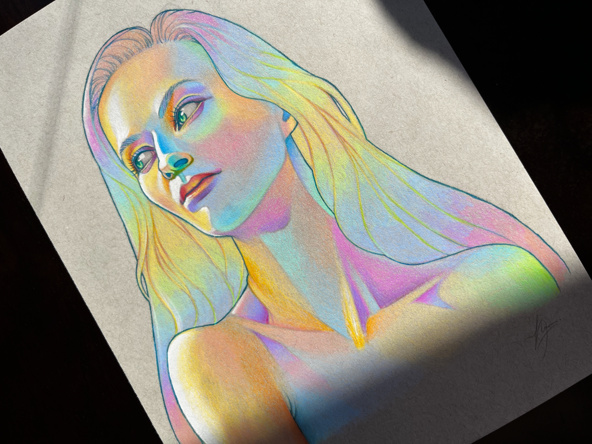 Rainbow Portrait Nr. 1 Original Drawing