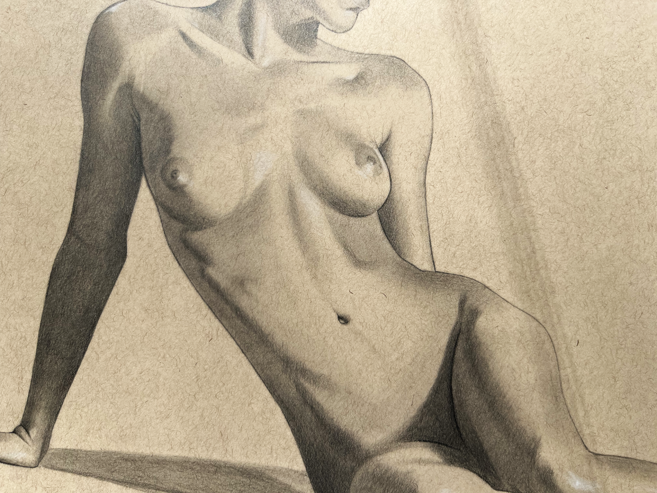 Figure Study Nr. 2 Original Drawing