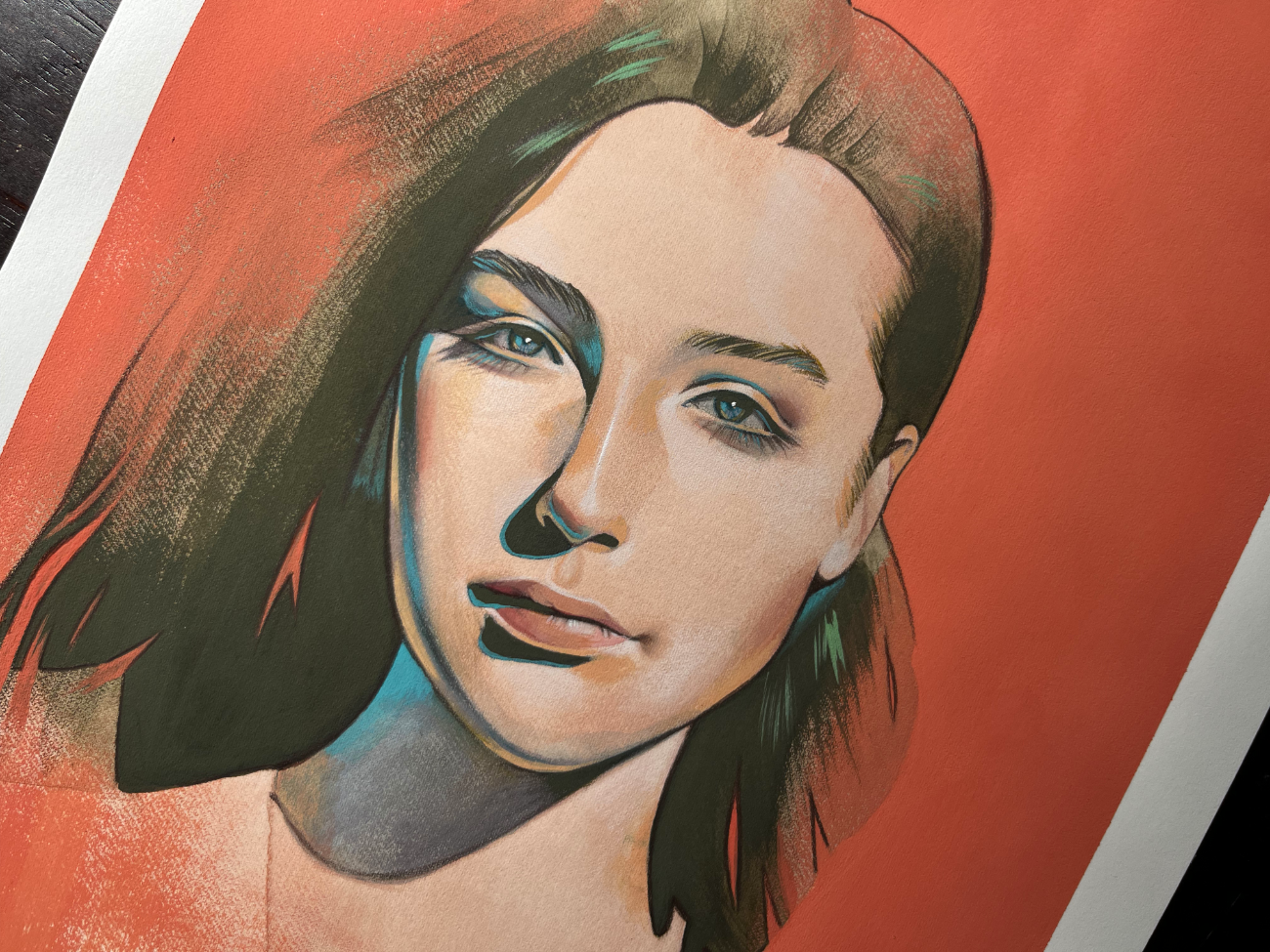 'Verdalyn' Original Watercolor & Gouache Painting