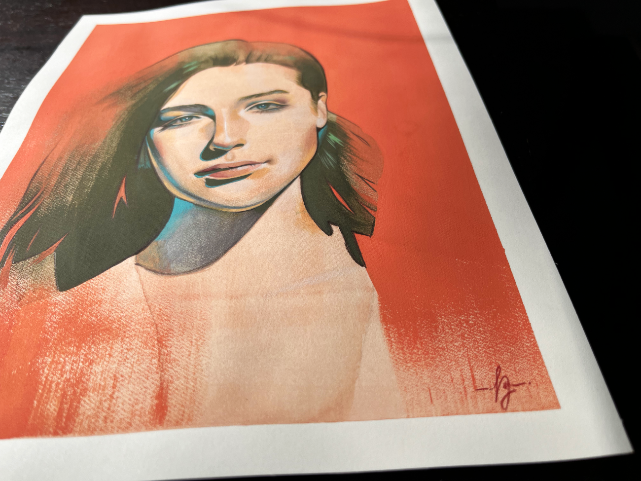 'Verdalyn' Original Watercolor & Gouache Painting