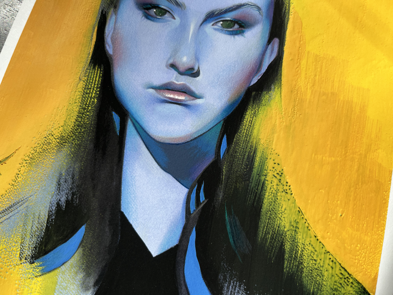 'Elarya' Original Watercolor & Gouache Painting