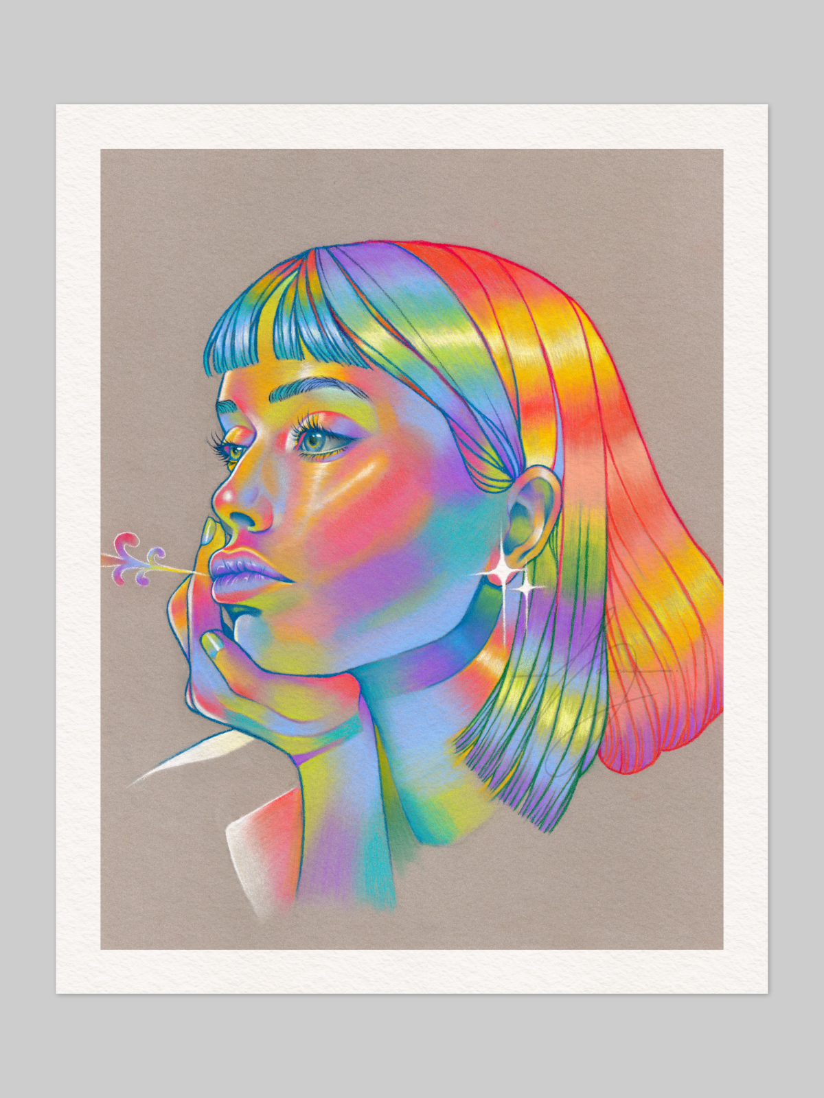 'Rainbow Portrait' Open Edition Giclée Print