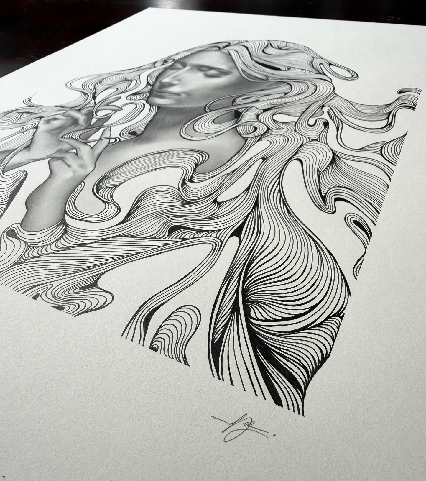 'Daydream' Original Graphite & Ink Drawing