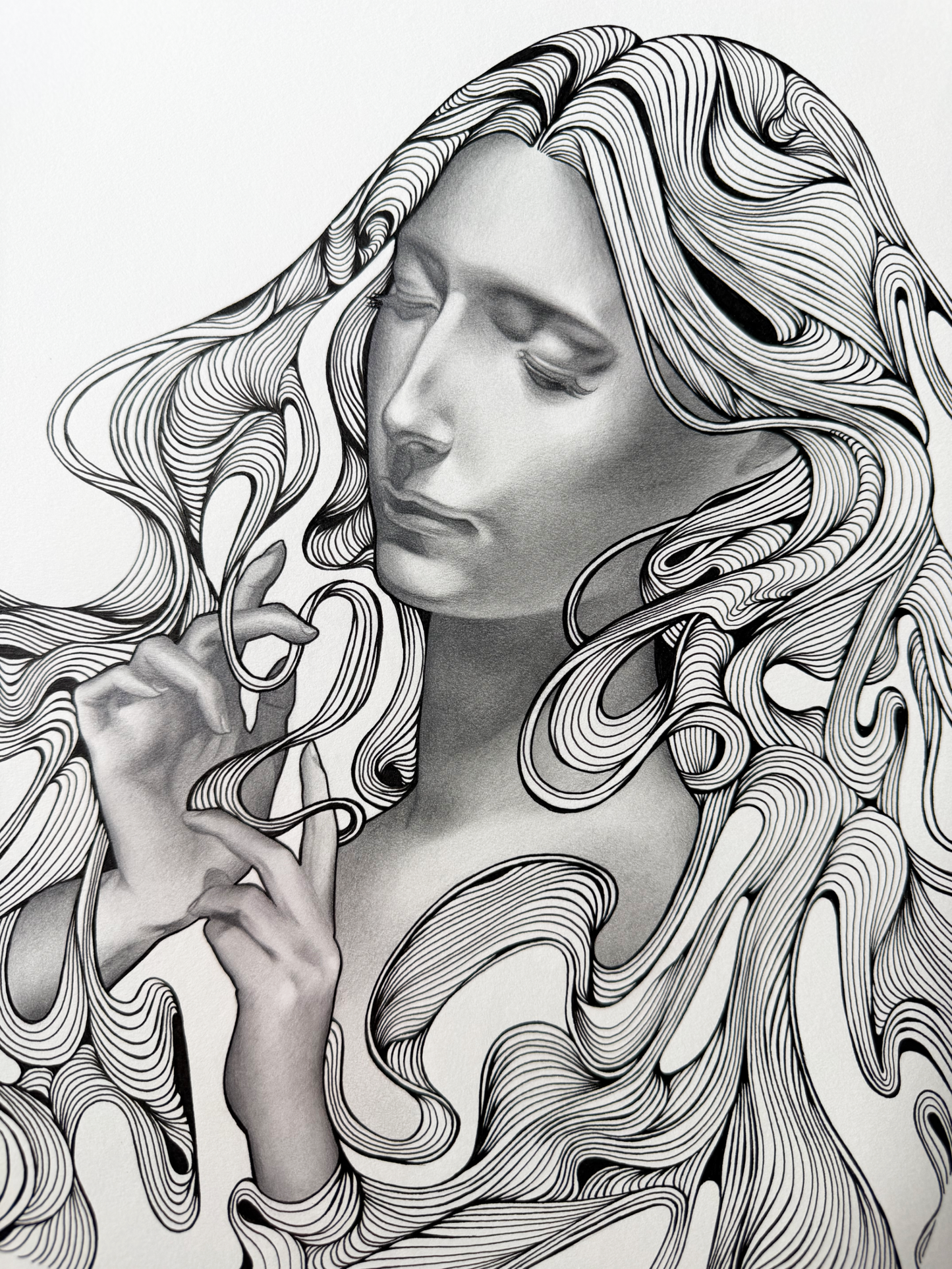 'Daydream' Original Graphite & Ink Drawing