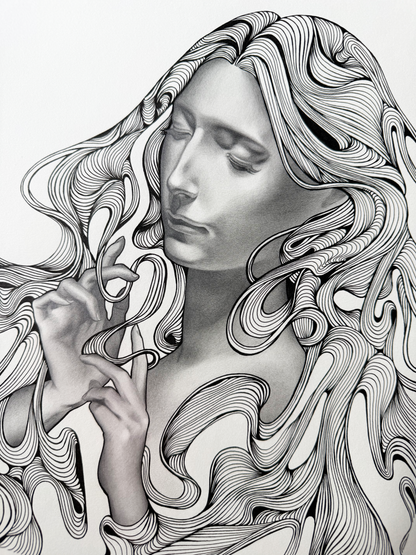 'Daydream' Original Graphite & Ink Drawing