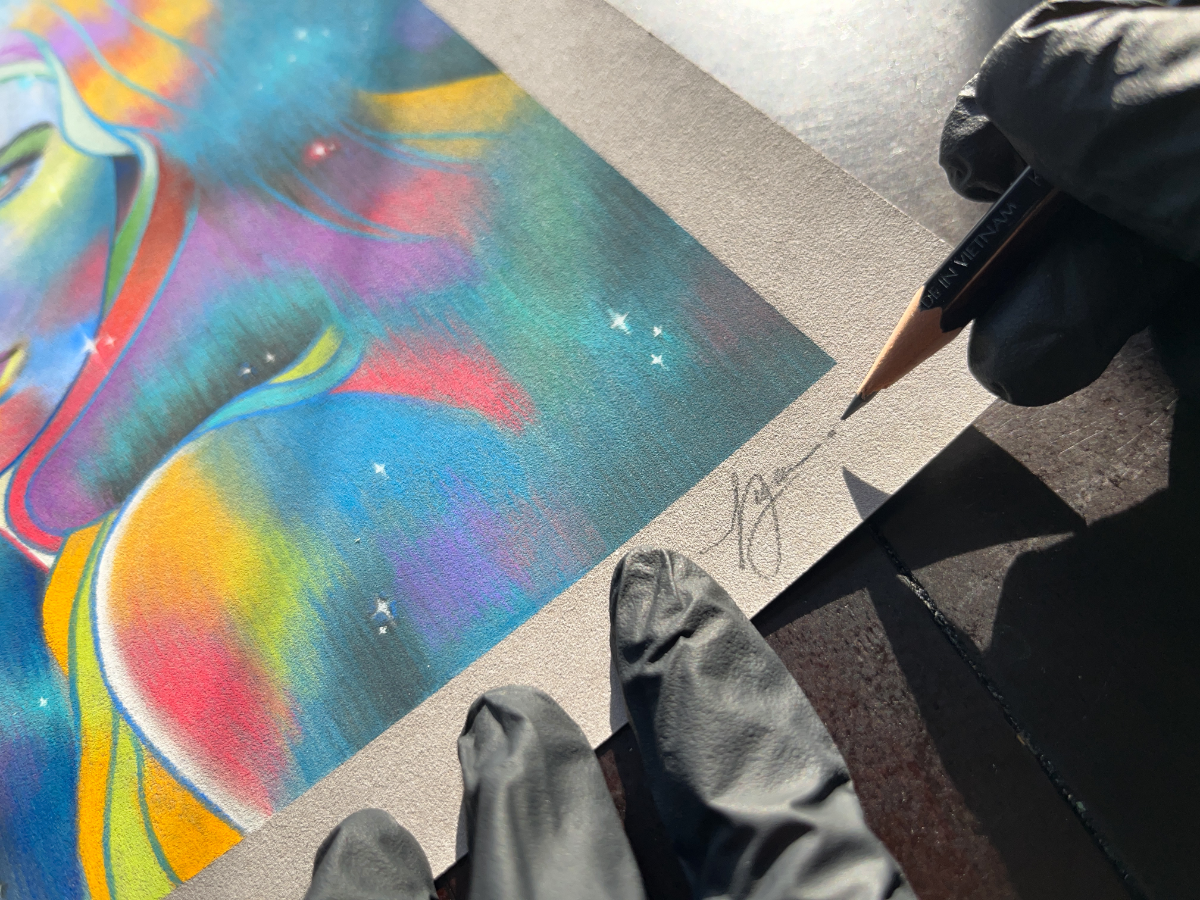 'Daughter of the Void' Original Pastel Drawing