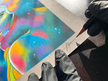 'Daughter of the Void' Original Pastel Drawing