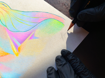 Rainbow Portrait Nr. 1 Original Drawing