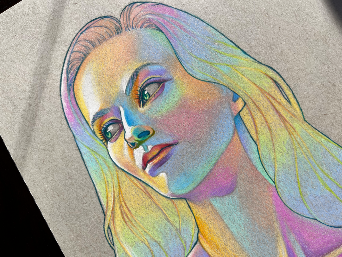 Rainbow Portrait Nr. 1 Original Drawing