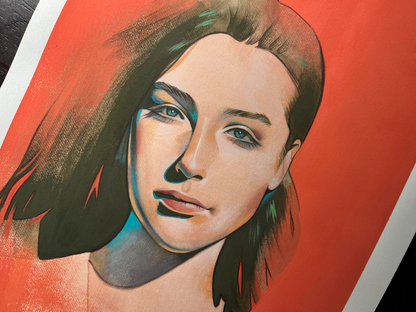 'Verdalyn' Original Watercolor & Gouache Painting