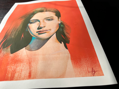 'Verdalyn' Original Watercolor & Gouache Painting