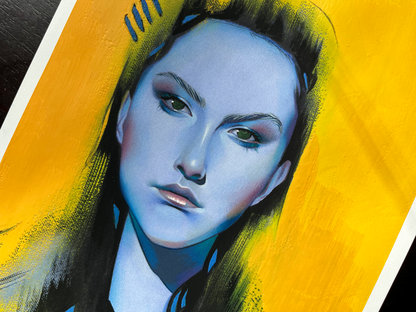 'Elarya' Original Watercolor & Gouache Painting