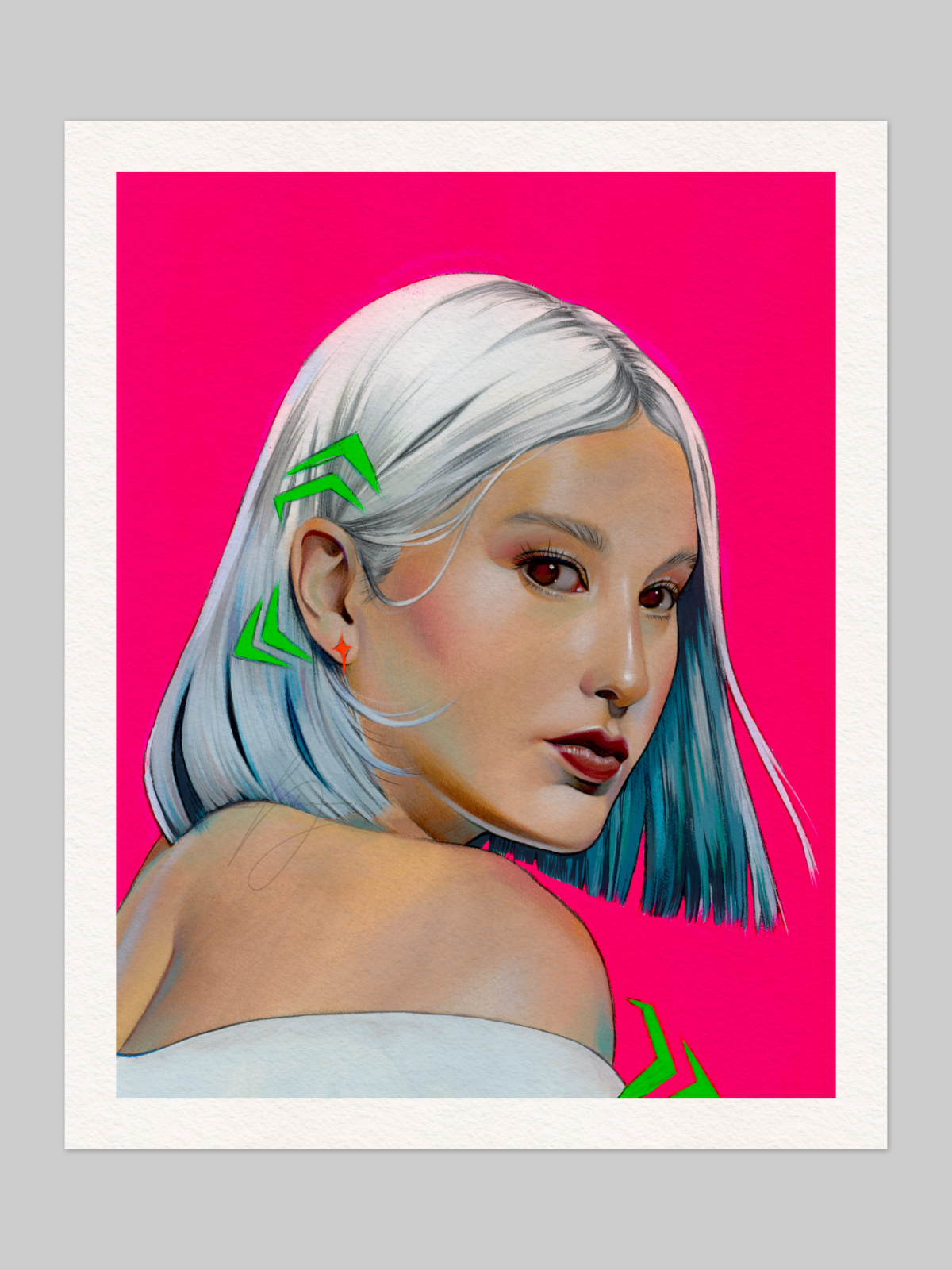 'Neon Gaze' Open Edition Giclée Print