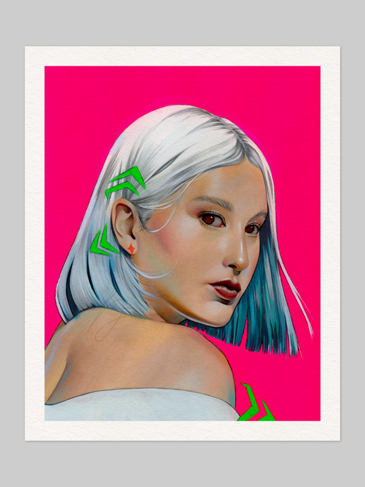 'Neon Gaze' Open Edition Giclée Print