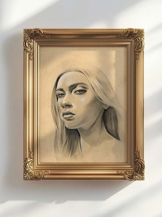 Portrait Study Nr. 1 Original Drawing