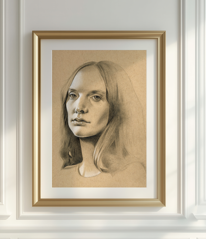 Portrait Study Nr. 4 Original Drawing